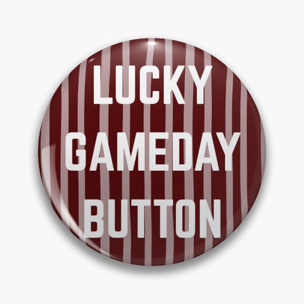 Item preview, Texas A&M Football Gameday Pin Button designed and sold by Kickoff Buttons.