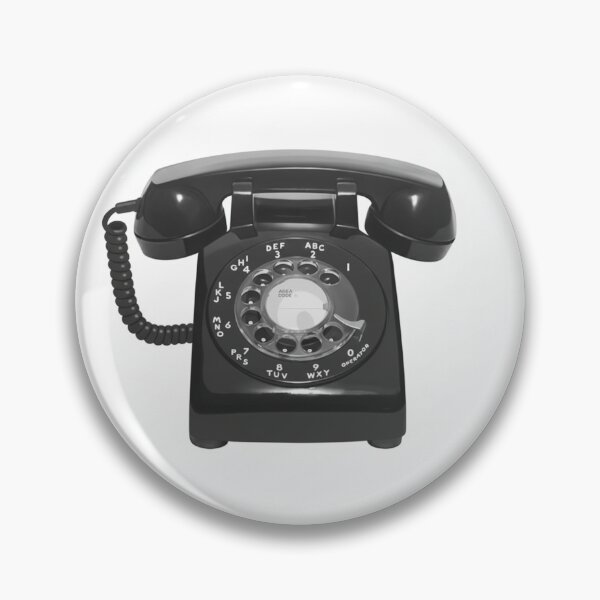 Item preview, Vintage Black Rotary Telephone Digital Art designed and sold by KaleChub.