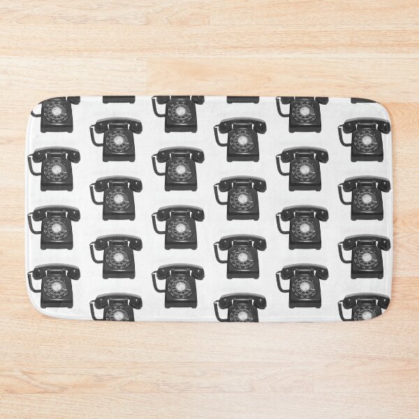 Item preview, Vintage Black Rotary Telephone Digital Art designed and sold by KaleChub.