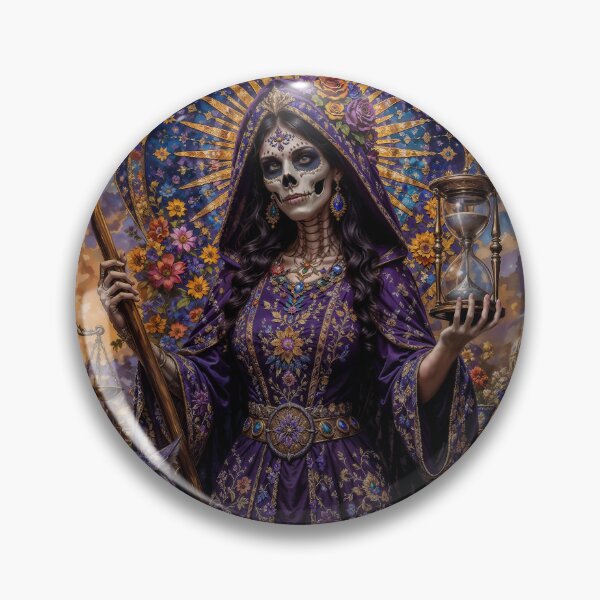 Artikelvorschau, Der violette Aspekt von Santa Muerte entworfen und verkauft von AliceWhiteDF.