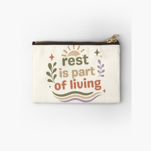 Item preview, Rest Is Part of Living – Mindfulness Affirmation Typography designed and sold by CosmicQuietLab.