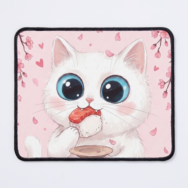 Item preview, Cozy Sushi Kitty designed and sold by LyssasMindArt.