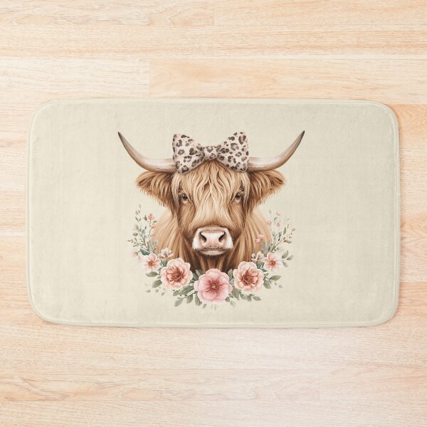 Item preview, COQUETTE HIGHLAND COW designed and sold by BKDIGITALSHOP.