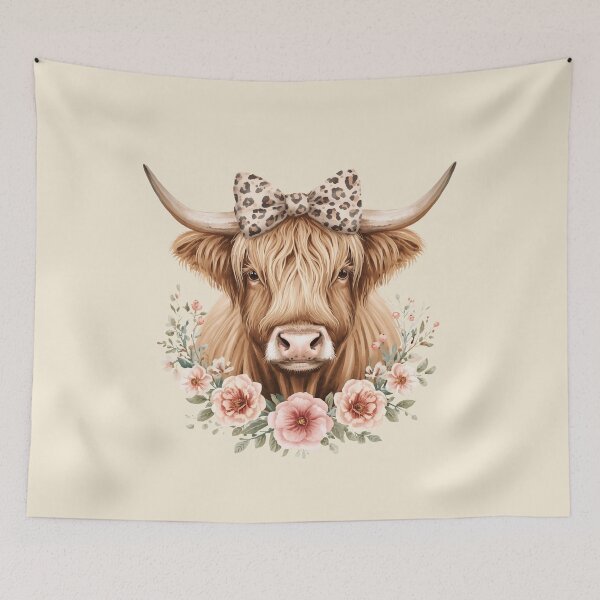 Item preview, COQUETTE HIGHLAND COW designed and sold by BKDIGITALSHOP.