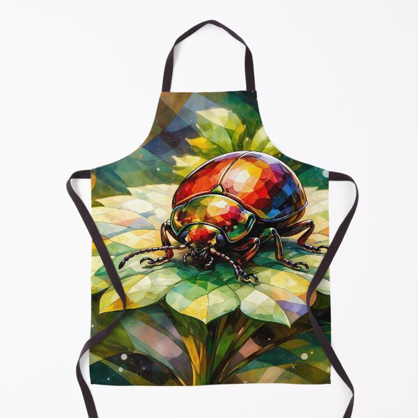 Item preview, Abstract Mosaic Beetle on Leaf designed and sold by cuprum.