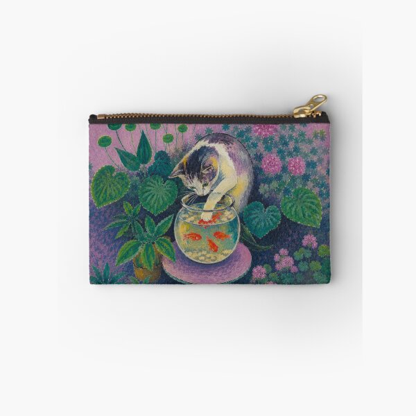 Item preview, Curious Cat Watching Goldfish – Matisse Inspired Art designed and sold by UtArt.