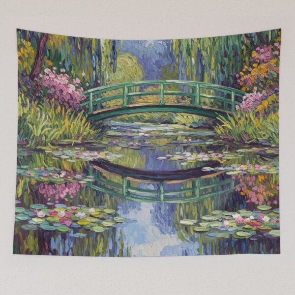 Item preview, English-style Garden - Bridge Into The Morning Light designed and sold by iamdesigns14.
