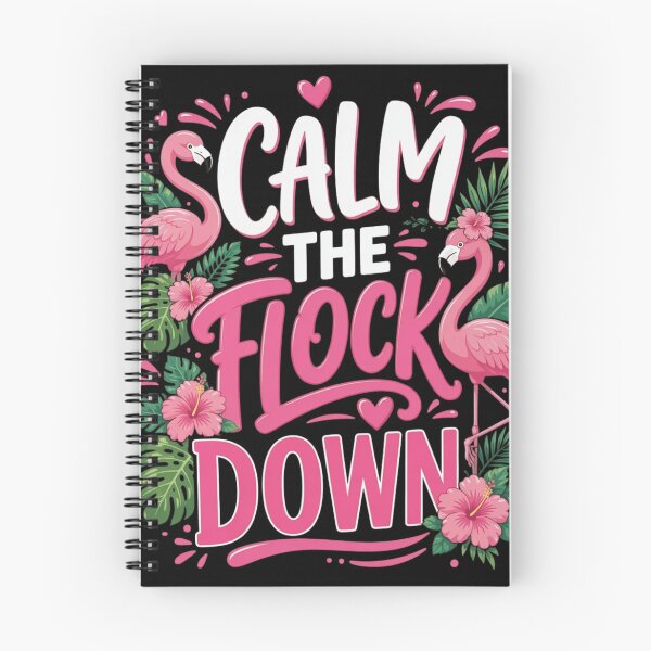 Item preview, Calm The Flock Down Funny Flamingo Tropical Sarcasm designed and sold by haitrieuic96.