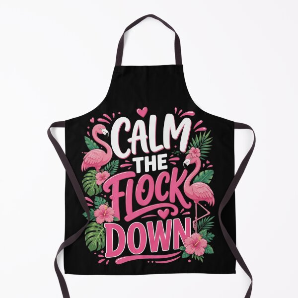 Item preview, Calm The Flock Down Funny Flamingo Tropical Sarcasm designed and sold by haitrieuic96.