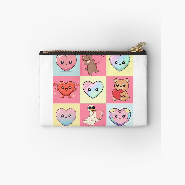 Item preview, Sweet Heart Friends Grid - Kawaii Animal Sticker Set designed and sold by Rehnair.