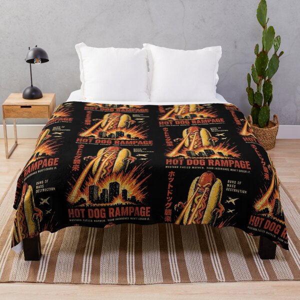 Item preview, Hot Dog Rampage Buns of Mass Destruction Kaiju Parody designed and sold by PixlCrypt.