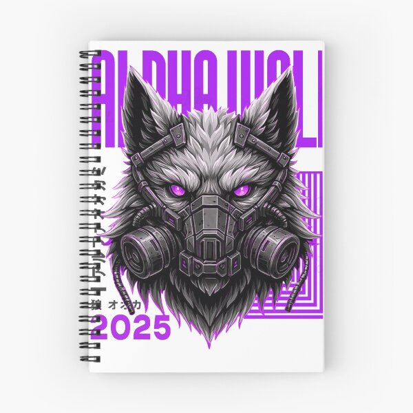 Item preview, Cyber Alpha Wolf designed and sold by Stickersdevelop.