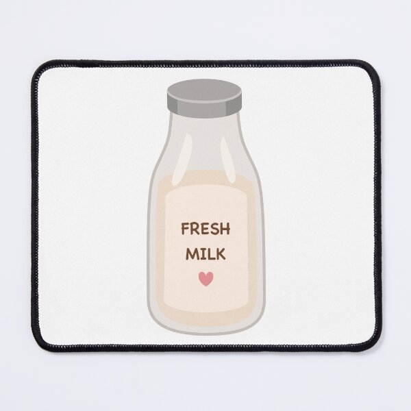 Item preview, Fresh Milk Glass Bottle with Pink Heart Label designed and sold by Anne97s.