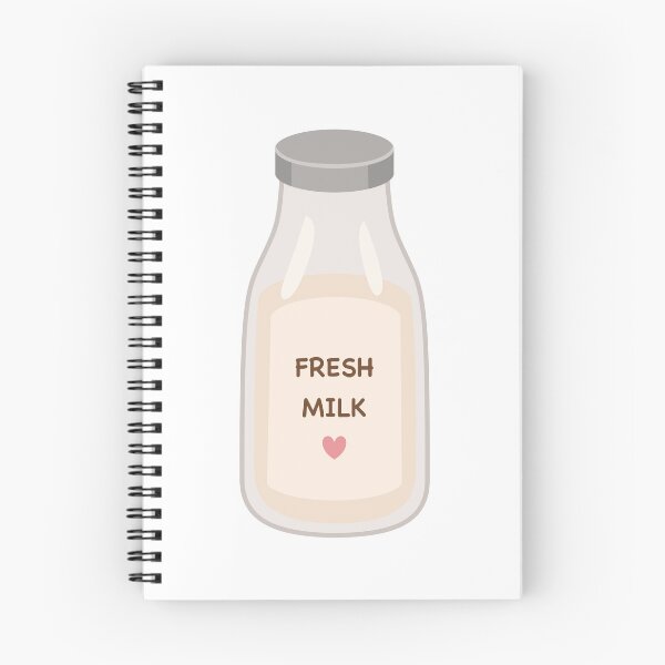 Item preview, Fresh Milk Glass Bottle with Pink Heart Label designed and sold by Anne97s.