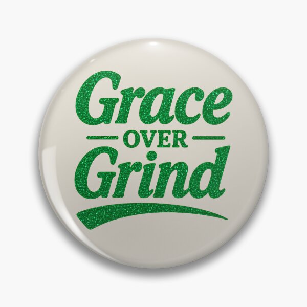 Item preview, Grace Over Grind Green Glitter Aesthetics designed and sold by TrinovaCreates.