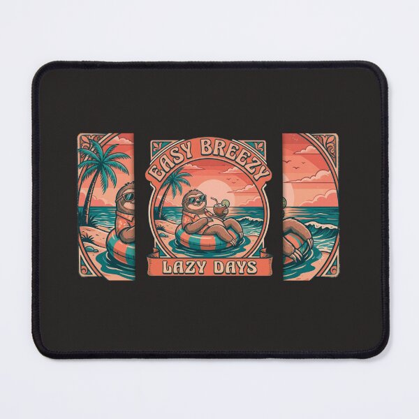 Item preview, Retro Summer Beach Sloth designed and sold by AVStore28.