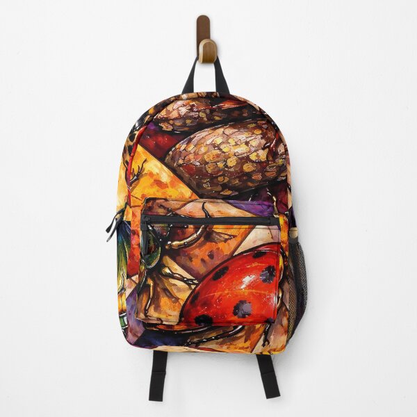 Item preview, Colorful Beetles on Geometric Background designed and sold by cuprum.