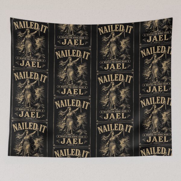 Item preview, Nailed It Wanted For Heroic Deeds Jael Judges 4 Christian Bible Verse designed and sold by PixlCrypt.