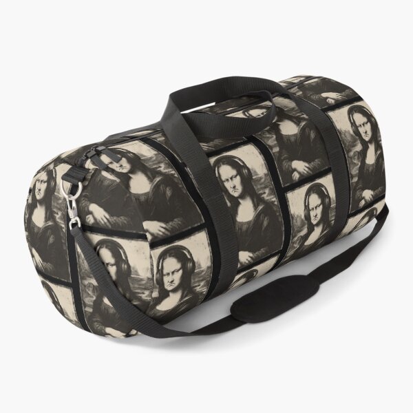 Item preview, Mona Lisa Bass Face With Headphones Funny Music Art designed and sold by PixlCrypt.
