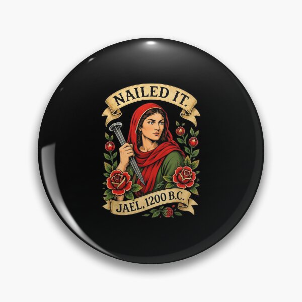 Item preview, Jael Nailed It 1200 BC Biblical Hero Illustration designed and sold by PixlCrypt.