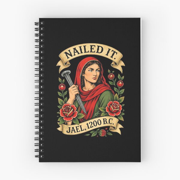 Item preview, Jael Nailed It 1200 BC Biblical Hero Illustration designed and sold by PixlCrypt.