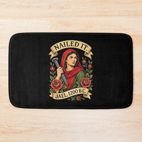 Item preview, Jael Nailed It 1200 BC Biblical Hero Illustration designed and sold by PixlCrypt.