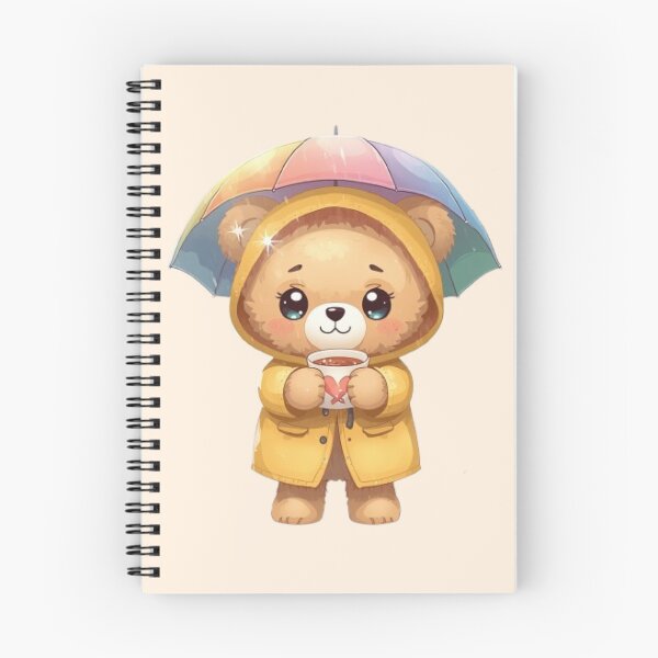 Item preview, Cute Rainy Bear Kawaii Sticker | Cozy Rainy Day Teddy Gift designed and sold by Stylestickers55.