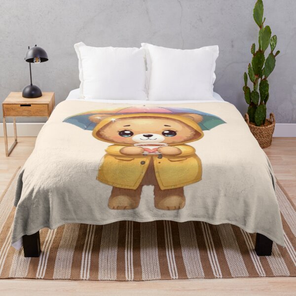 Item preview, Cute Rainy Bear Kawaii Sticker | Cozy Rainy Day Teddy Gift designed and sold by Stylestickers55.