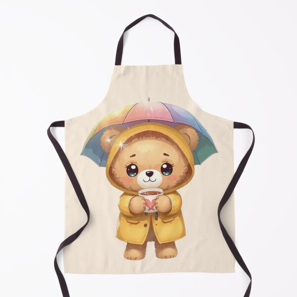 Item preview, Cute Rainy Bear Kawaii Sticker | Cozy Rainy Day Teddy Gift designed and sold by Stylestickers55.