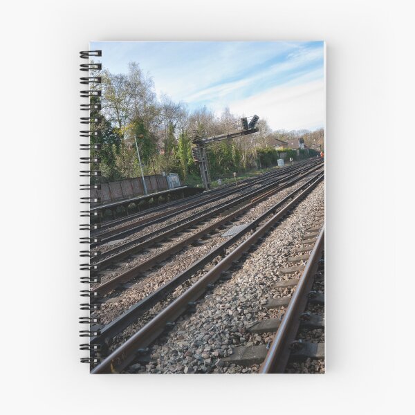 Item preview, Weybridge Railway Tracks Photography Print – Surrey Rail Wall Art designed and sold by ThatSurreyLife.