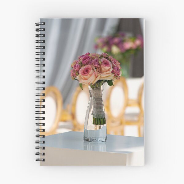 Item preview, Romantic Pink Rose Bouquet Centerpiece in Glass Vase for Elegant Event Decor, Wedding Table designed and sold by FotoMahieu.