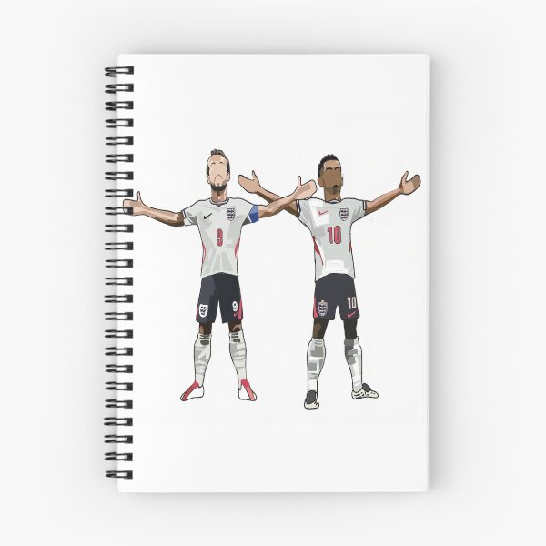 Item preview, England Football Duo Celebration Artwork | Minimalist Cartoon Sports Illustration | Fan Inspired Print designed and sold by PoloPrintsUK.