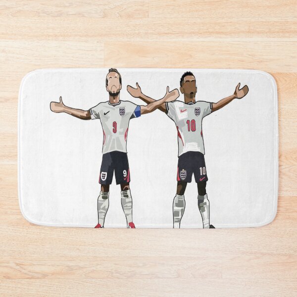 Item preview, England Football Duo Celebration Artwork | Minimalist Cartoon Sports Illustration | Fan Inspired Print designed and sold by PoloPrintsUK.