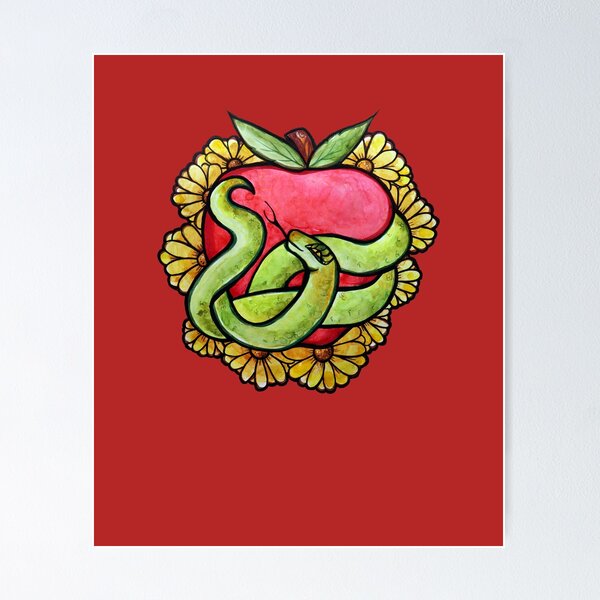 Item preview, Snake and Apple designed and sold by lacychenault.