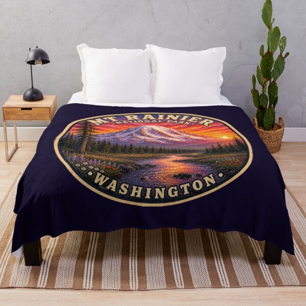 Item preview, Mt. Rainier National Park Badge | Hidden Bigfoot | Washington designed and sold by Swanny's Custom T-shirt and Gift Designs.