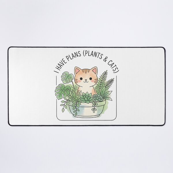 Item preview, Funny I Have Plans Plants & Cats Cute Tabby designed and sold by Lu7u.