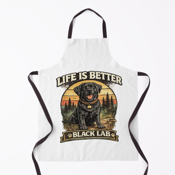 Item preview, Life Is Better With A Black Lab | Vintage Labrador Retriever Dog Lover T-Shirt designed and sold by Goodthingstree.