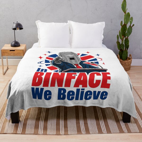 Item preview, In Binface We Believe Funny Political Parody Sticker designed and sold by ucpstudio.