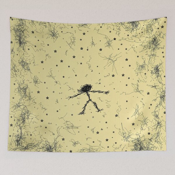 Item preview, Existing Is Exhausting — Funny Chaotic Doodle designed and sold by FrostyFrisby.