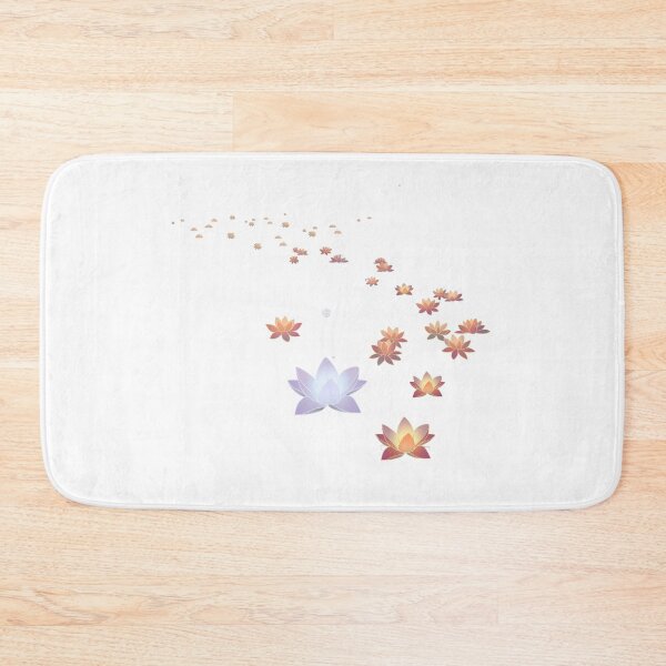 Item preview, loating Lotus Flower Trail Illustration  designed and sold by Rehnair.