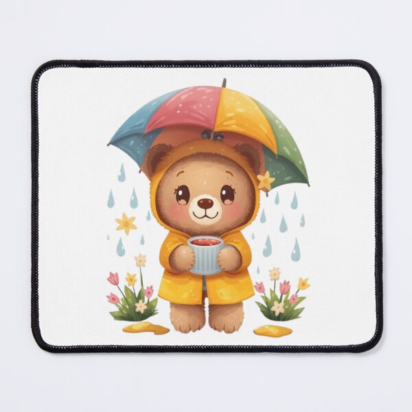 Item preview, Cozy Rainy Day Bear | Adorable Kawaii Tea Lover Sticker designed and sold by Stylestickers55.