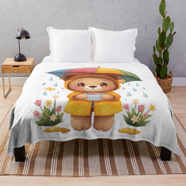 Item preview, Cozy Rainy Day Bear | Adorable Kawaii Tea Lover Sticker designed and sold by Stylestickers55.