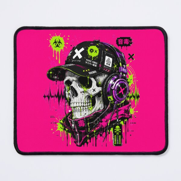 Item preview, Toxic Vibes - Cyberpunk Skull Techwear Aesthetic designed and sold by ChrisDuyen19.