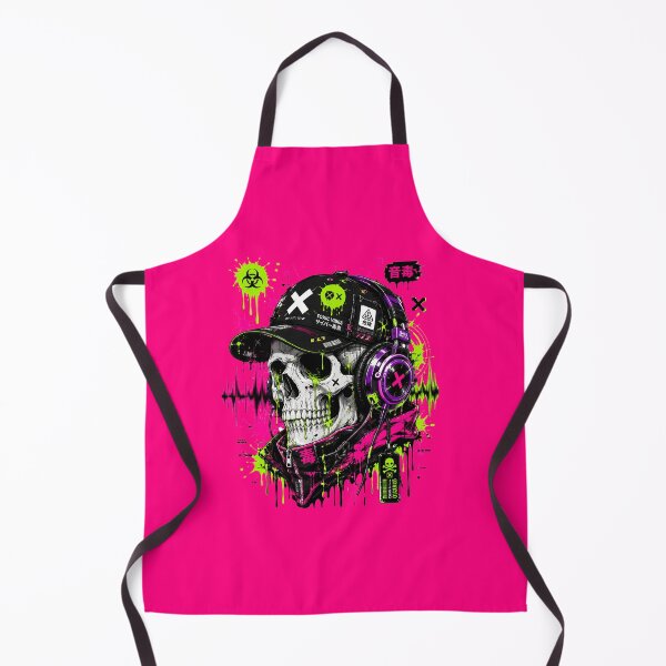 Item preview, Toxic Vibes - Cyberpunk Skull Techwear Aesthetic designed and sold by ChrisDuyen19.
