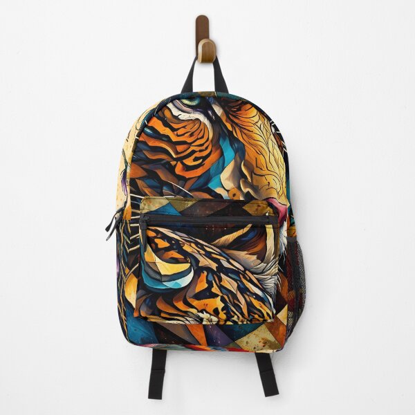 Item preview, Tiger with Vibrant Floral Patterns designed and sold by cuprum.