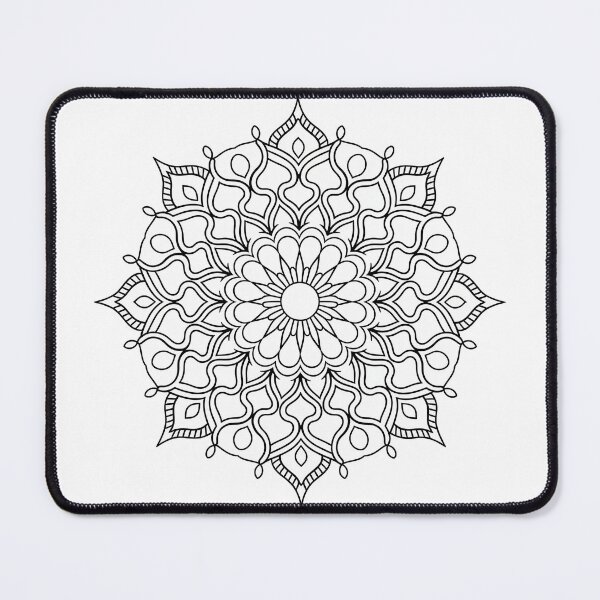 Item preview, Oriental Mandala Adult Coloring Page designed and sold by Pro AguiZoul Art.