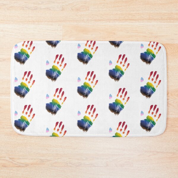 Item preview, Progress Pride Handprint designed and sold by Comet and Crafts.
