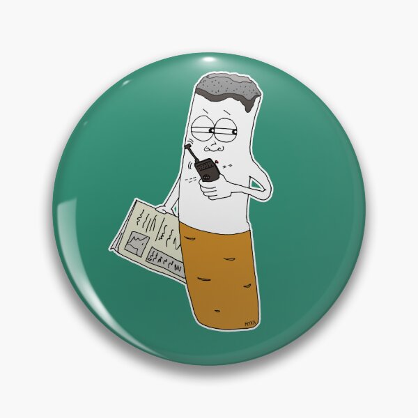 Item preview, Funny Smoking Cigarette Cartoon | Smoke Signal Meme Sticker designed and sold by MyxaART.
