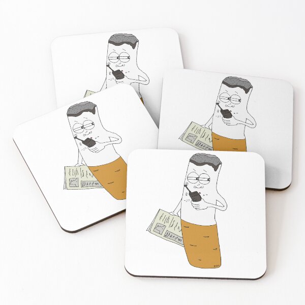 Item preview, Funny Smoking Cigarette Cartoon | Smoke Signal Meme Sticker designed and sold by MyxaART.