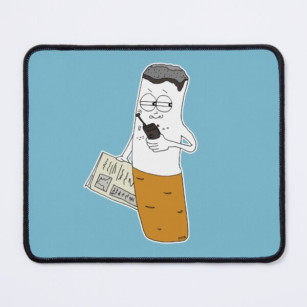 Item preview, Funny Smoking Cigarette Cartoon | Smoke Signal Meme Sticker designed and sold by MyxaART.